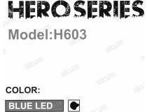 Minitower GameMax H603(-2U3) Blue LED MicroATX без БП, с окном