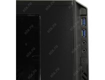 Minitower GameMax H603(-2U3) Blue LED MicroATX без БП, с окном