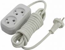 Удлинитель Smartbuy SBE-10-2-03-N White  3м (2 розетки)