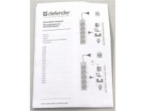 Сетевой удлинитель Defender S350  5м (3 розетки) 99235 