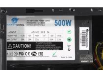 Miditower PowerCool  S2001BK ATX 500W (24+2x4+6пин)
