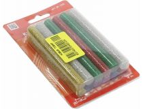 Rexant 09-1235 Клеевые стержни (12 шт, 11.3x100 мм, цветной с блёстками, 6500Па•с, 80°C)