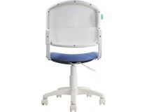 Бюрократ CH-W296NX/26-24  Кресло детское (спинка белая сетка, сиденье голубая ткань)