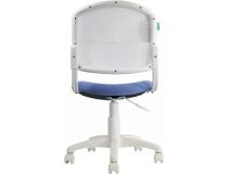 Бюрократ CH-W296NX/26-24  Кресло детское (спинка белая сетка, сиденье голубая ткань)