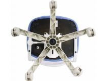 Бюрократ CH-W296NX/26-24  Кресло детское (спинка белая сетка, сиденье голубая ткань)