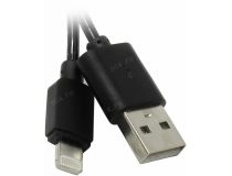 Smartbuy iK-512sp black Кабель USB AM-- Lightning 1м, спиральный