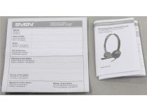 Наушники с микрофоном SVEN AP-151MV Black (с регулятором громкости, шнур 1.2м)