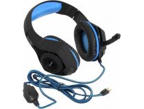 Наушники с микрофоном SVEN AP-G887MV Black-Blue (с регулятором громкости, шнур 2.2м)