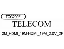 Telecom TCG200F-2м Кабель HDMI to HDMI (19M -19M) ver2.0 2м 2 фильтра