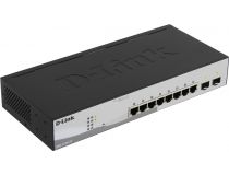 D-Link DGS-1210-10 ,F1A Web Smart Switch (8UTP 1000Mbps+ 2SFP)