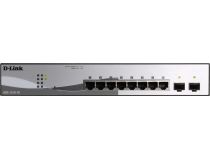 D-Link DGS-1210-10 ,F1A Web Smart Switch (8UTP 1000Mbps+ 2SFP)