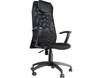 Бюрократ KB-8/Black Кресло руководителя (спинка чёрная сетка, сиденье чёрная ткань)