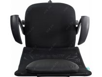 Бюрократ KB-8/Black Кресло руководителя (спинка чёрная сетка, сиденье чёрная ткань)