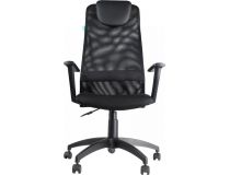 Бюрократ KB-8/Black Кресло руководителя (спинка чёрная сетка, сиденье чёрная ткань)