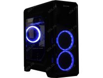 Miditower GameMax G561 (Blue LED) Black ATX без БП, с окном
