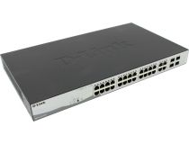 D-Link DGS-1210-28P ,F1A Управляемый коммутатор (24UTP 1000Mbps PoE + 4SFP)