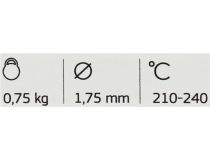 Cactus CS-3D-PLA-750-NATURAL Пластик PLA прозрачный, катушка, 1.75мм, 750гр