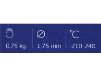 Cactus CS-3D-PLA-750-BLUE Пластик PLA синий, катушка, 1.75мм, 750гр