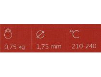 Cactus CS-3D-PLA-750-RED Пластик PLA красный, катушка, 1.75мм, 750гр