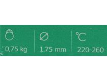 Cactus CS-3D-ABS-750-GREEN Пластик ABS зелёный, катушка, 1.75мм, 750гр