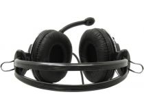 Наушники с микрофоном A4Tech HS-28-1 Black (шнур 1.8м, с регулятором громкости)