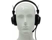 Наушники с микрофоном A4Tech HS-28-1 Black (шнур 1.8м, с регулятором громкости)
