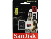 SanDisk Extreme Pro SDSQXCG-032G-GN6MA microSDHC Memory Card 32Gb UHS-I U3 + microSD--  SD Adapter