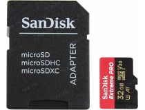 SanDisk Extreme Pro SDSQXCG-032G-GN6MA microSDHC Memory Card 32Gb UHS-I U3 + microSD--  SD Adapter