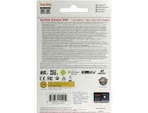 SanDisk Extreme Pro SDSQXCG-032G-GN6MA microSDHC Memory Card 32Gb UHS-I U3 + microSD--  SD Adapter