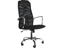 Бюрократ KB-9/Black Кресло руководителя (спинка чёрная сетка, сиденье чёрная ткань)