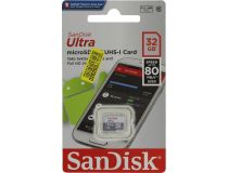SanDisk Ultra SDSQUNS-032G-GN3MN microSDHC Memory Card 32Gb UHS-I U1 Class10