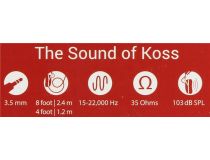 Наушники с микрофоном KOSS GMR-540-ISO (шнур 1.2/2.4м)