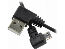 Orient MU-215T2 Кабель-переходник USB 2.0 AM-- micro-B 1.5м, спиральный, Г-образный коннектор