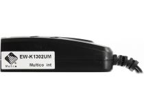 Multico EW-K1302UM 2-port USB KM Switch (клавиатураUSB+мышьUSB, кабели несъемные)