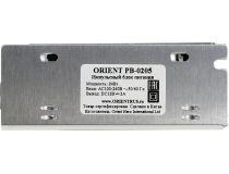 Блок питания Orient PB-0205 (Вх. AC100-240V, Вых. DC12V, 2000mA) в металлическом корпусе, 1 выход