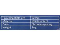 Arctic ACFAN00086A 92mm Fan Grill (решётка для вентиляторов 92x92мм, сталь)