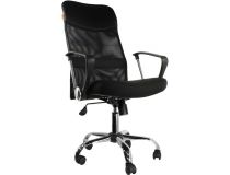  7001685 Кресло руководителя Chairman 610 15-21 чёрный (спинка чёрная сетка, сиденье чёрная ткань)