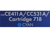 Картридж NV-Print аналог CE411A/CC531A/Cartridge 718 Cyan для HP M351/375/451/475 ,CP2025, Canon LBP-7200/8350