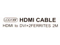 TV-COM LCG135F-2м Кабель HDMI to DVI-D (19M -25M) 2м 2 фильтра