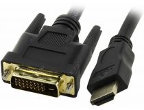 TV-COM LCG135F-2м Кабель HDMI to DVI-D (19M -25M) 2м 2 фильтра