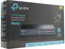 TP-LINK TL-SG1016PE Управляемый коммутатор (8UTP 1000Mbps + 8UTP 1000Mbps PoE+)