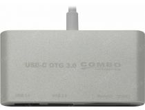 USB-C SD/microSD Card Reader/Writer + 1port USB3.0 + 1port USB2.0 + microUSB