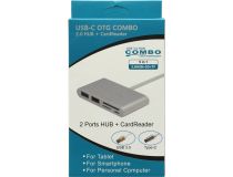 USB-C SD/microSD Card Reader/Writer + 1port USB3.0 + 1port USB2.0 + microUSB