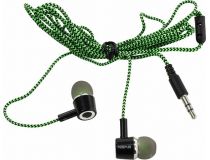 Наушники SVEN E-107  Black-Green (шнур 1.2м)