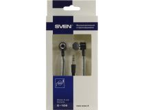 Наушники SVEN E-106  Black-Blue (шнур 1.2м)