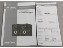 Колонки SVEN SPS-750 Black (2x25W, дерево, Bluetooth, ПДУ)