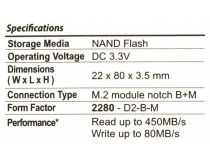 SSD 64 Gb M.2 2280 B&M 6Gb/s Transcend MTS800 TS64GMTS800S MLC