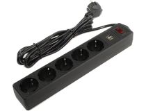 Сетевой фильтр Smartbuy SBSP-30U-K  3м (5 розеток + 2 USB)