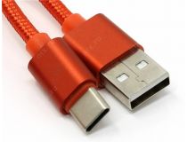 JETACCESS JA-DC31 1м Red Кабель USB 2.0 AM - USB-C M 1м