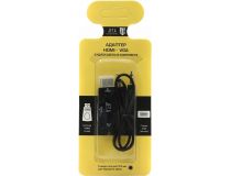 JETACCESS JA-HV01 Black  кабель-адаптер HDMI -- VGA(15F)+аудио